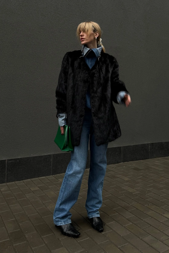 Вінтажна норкова шуба 