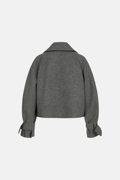 Пальто кроп зі cпущеним рукавом