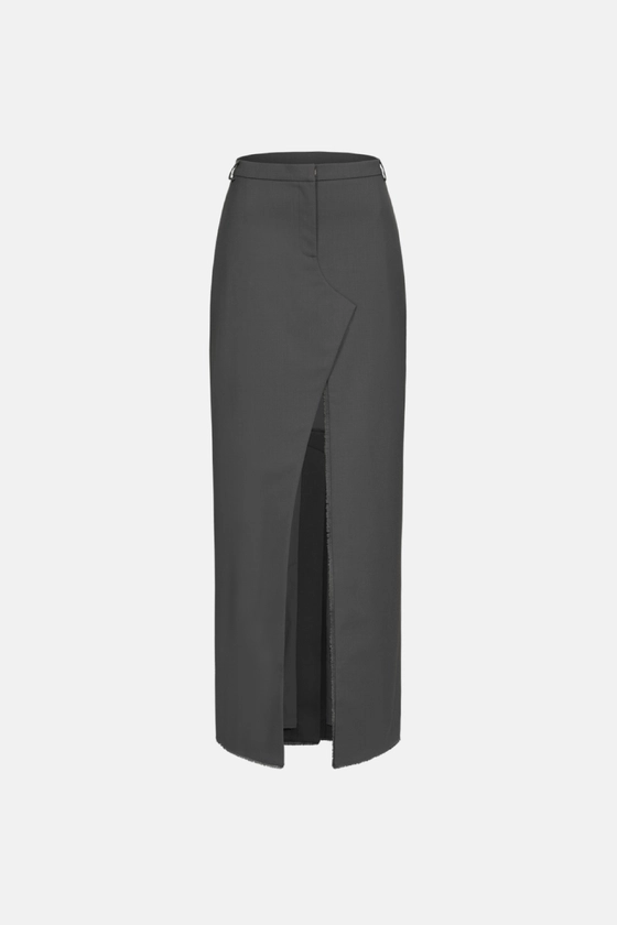 Спідниця максі з розрізом 