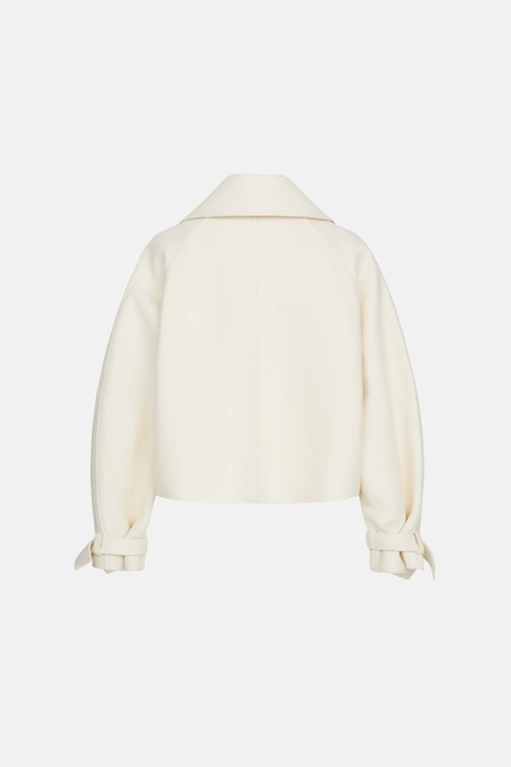 Пальто кроп зі спущеним рукавом