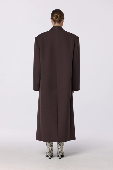 Oversized straight-cut coat