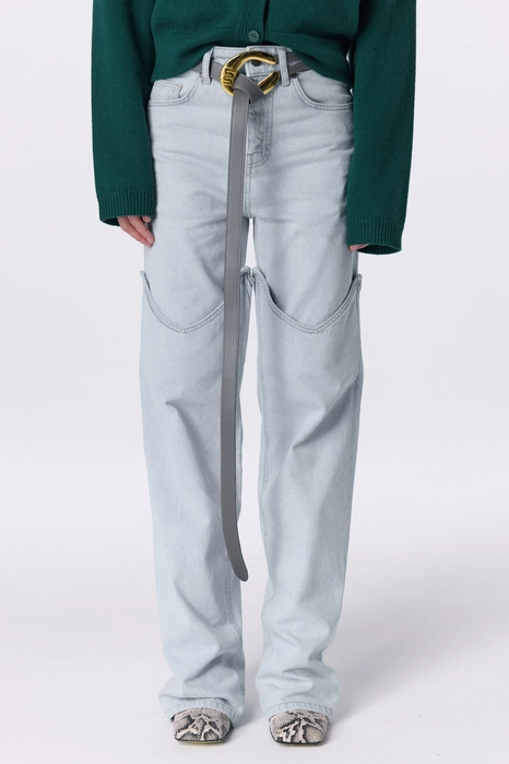 Ремінь Bazhane loop з золотою пряжкою