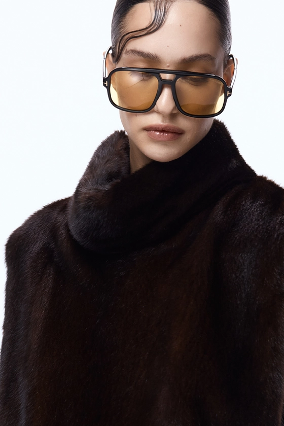 Вінтажна норкова манішка 