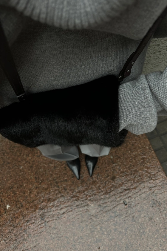 Вінтажна норкова муфта 