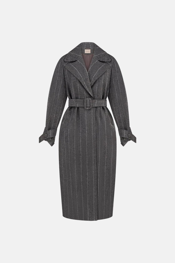 Maxi coat with dropped sleeves - photo 1