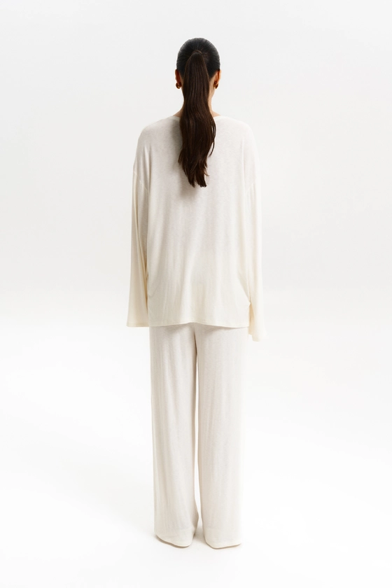 Лонгслів оверсайз напівпрозорий 