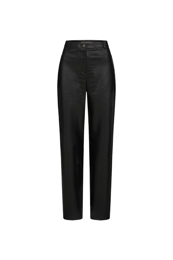 Брюки з екошкіри 