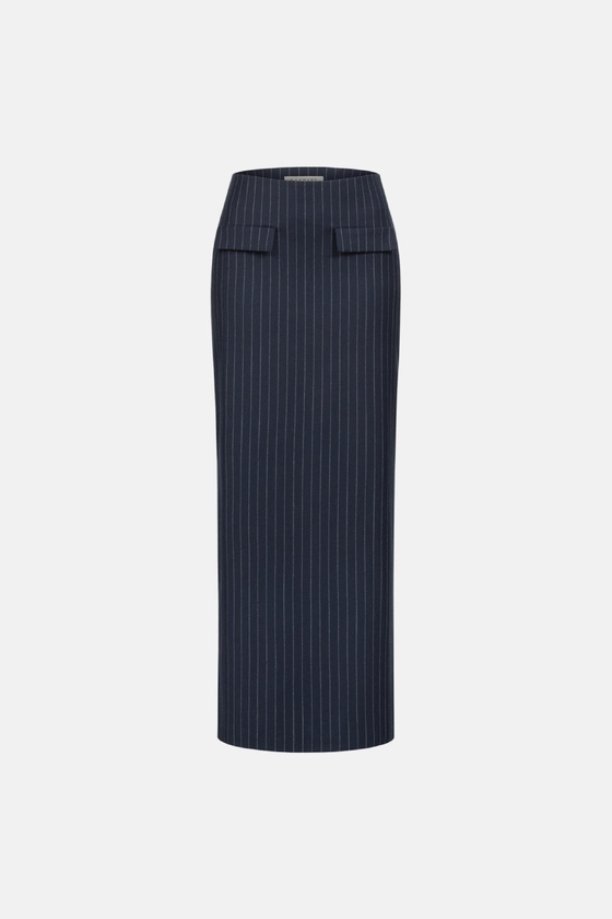 Спідниця вовняна максі з середньою посадкою 