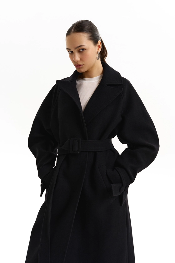 Пальто максі зі спущеним рукавом 