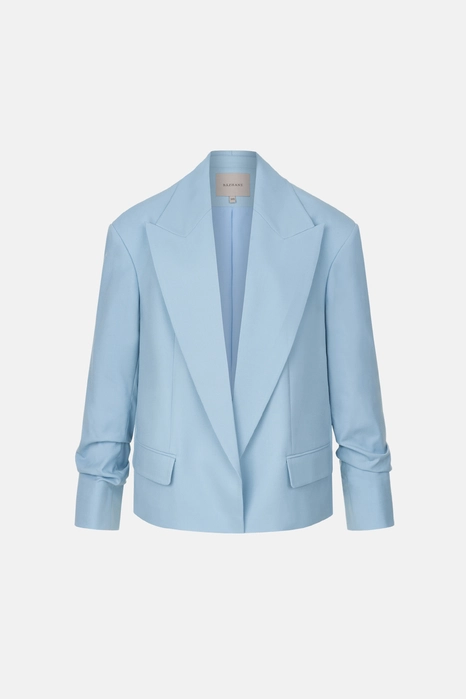 Жакет вовняний оверсайз зі збіркою на рукаві