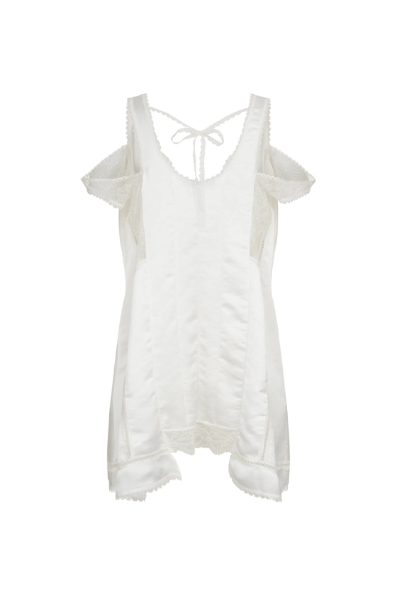 Сукня міні з мереживом 