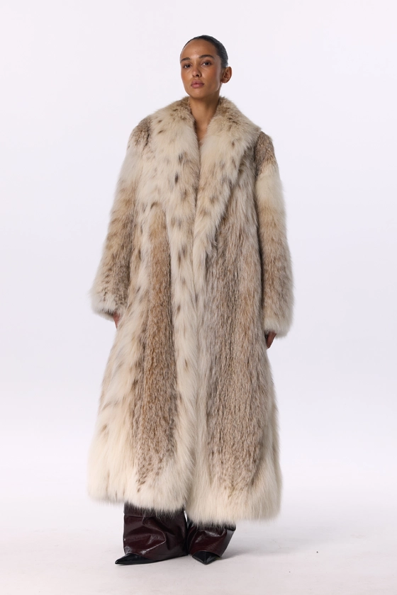 Вінтажна шуба з рисі 