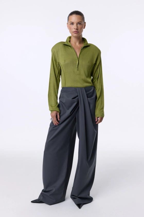 Cascade woolen trousers 