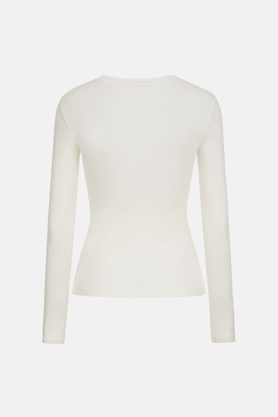 Лонгслів приталений напівпрозорий 