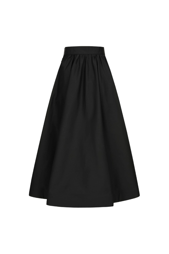 Спідниця кльош-міді об'ємна 