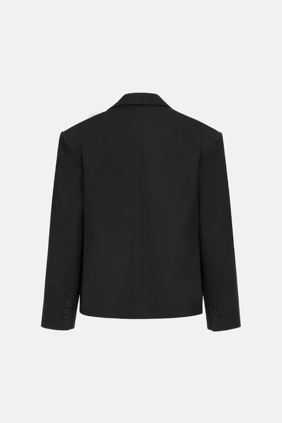 Жакет вовняний оверсайз з трикутничком 