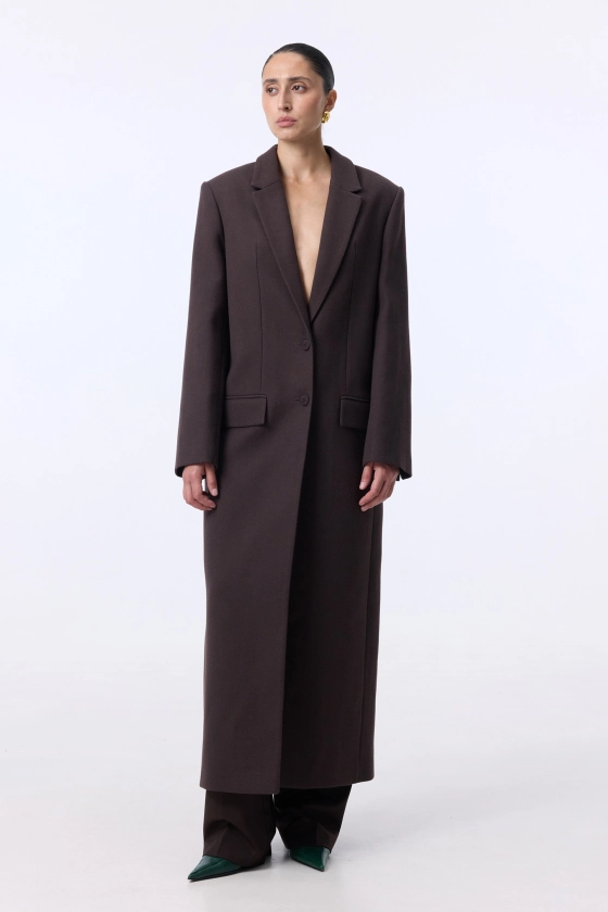 Пальто прямого крою 