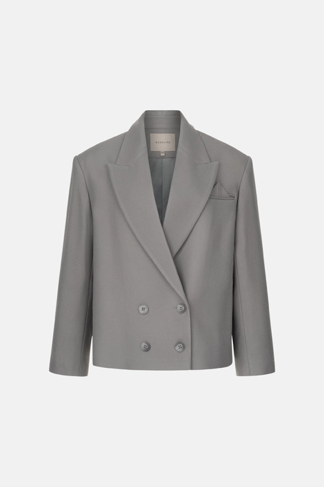 Пальто-жакет оверсайз з трикутничком