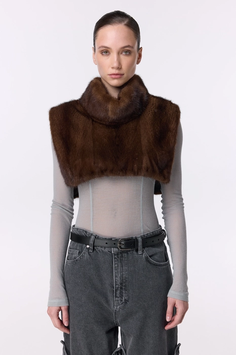 Вінтажна норкова манішка