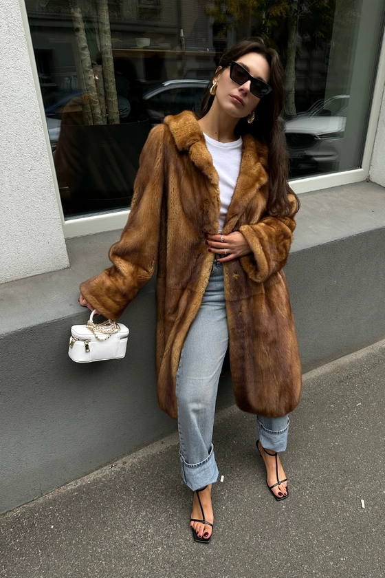 Вінтажна норкова шуба 