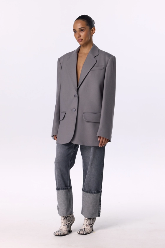 Пальто-жакет оверсайз 