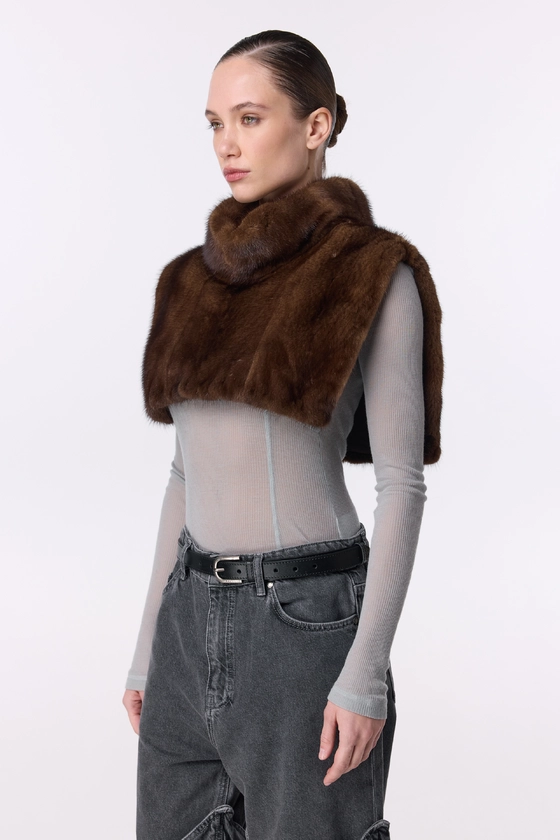 Вінтажна норкова манішка 