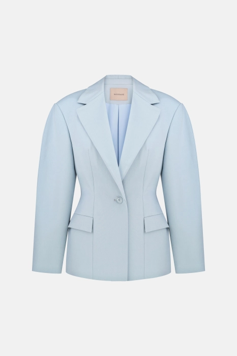 Hourglass wool blazer