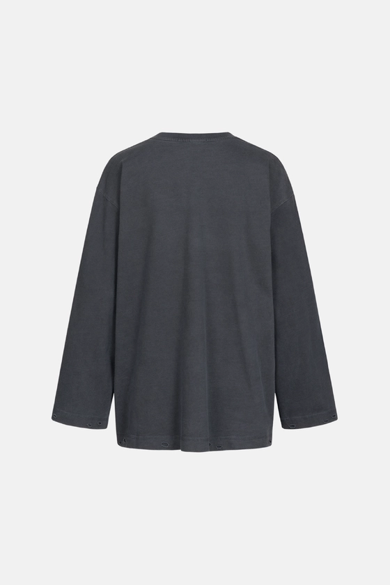 Лонгслів у вінтажному стилі з принтом Янгол 