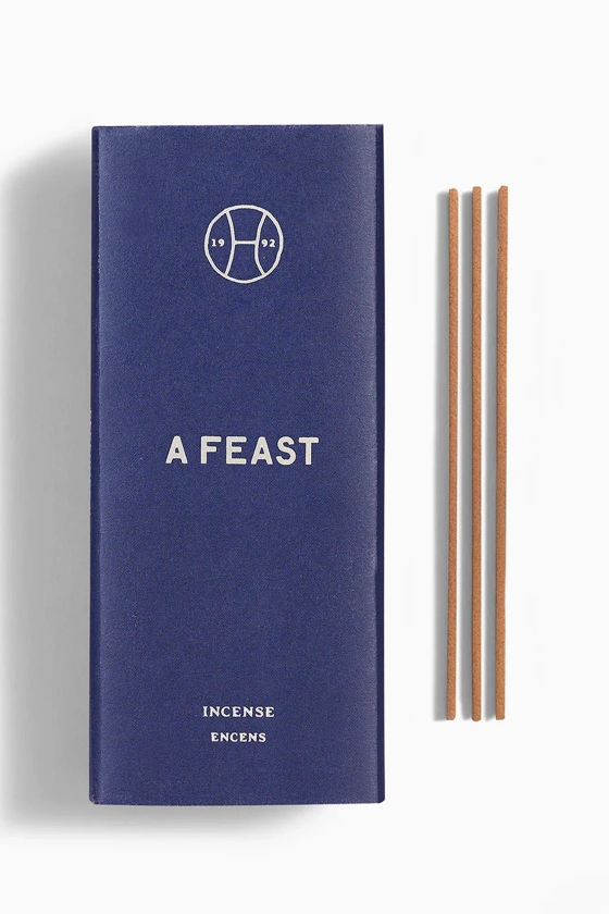 Аромапалички Incense Perfumer A Feast x Limited Edition, 30 шт, прянощі, дерево, цитрус темно-синій DU-AS70 - фото 1