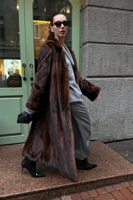 Вінтажна норкова шуба 