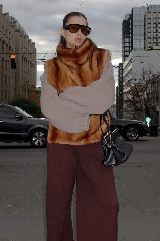 Вінтажна норкова манішка 