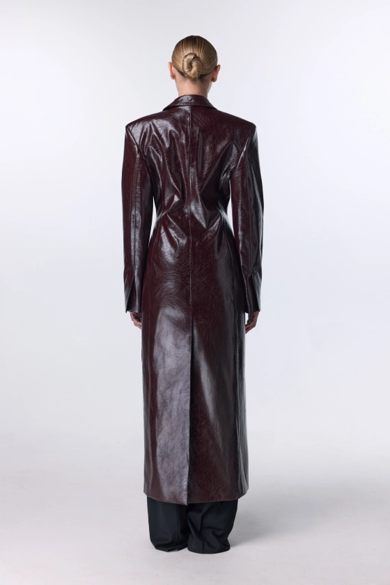 Eco-leather trench - photo 5