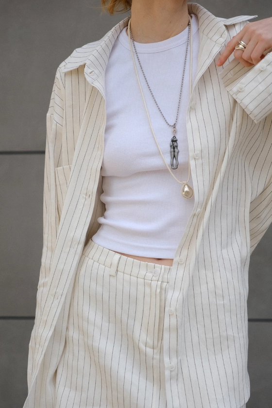 Сорочка лляна оверсайз 