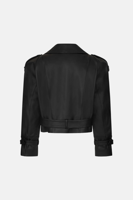 Куртка шкіряна з підплічниками