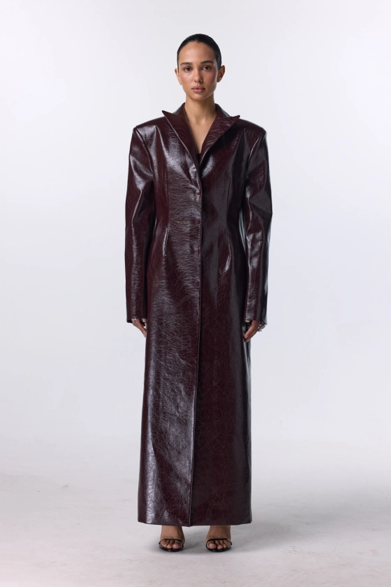 Eco-leather trench - photo 4