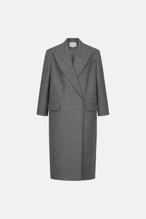 Oversized straight-cut coat