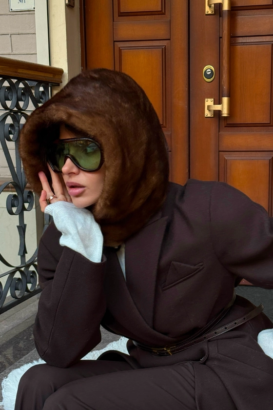 Вінтажний норковий капор 