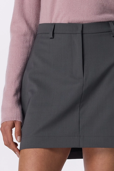 Спідниця міні вовняна з високою посадкою