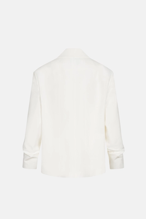 Жакет котоновий оверсайз зі збіркою на рукаві Жакет котоновий оверсайз зі збіркою на рукаві