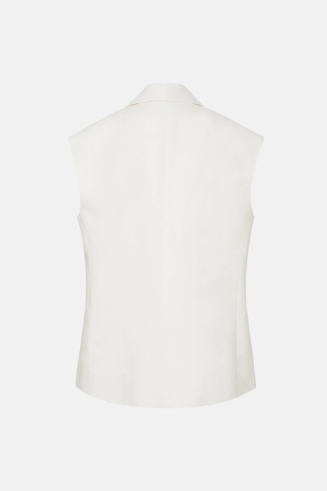 Linen oversized vest
