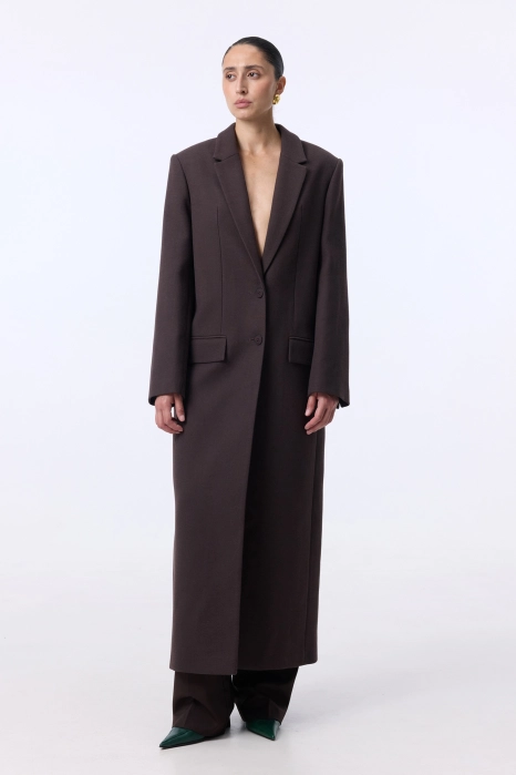 Straight cut coat