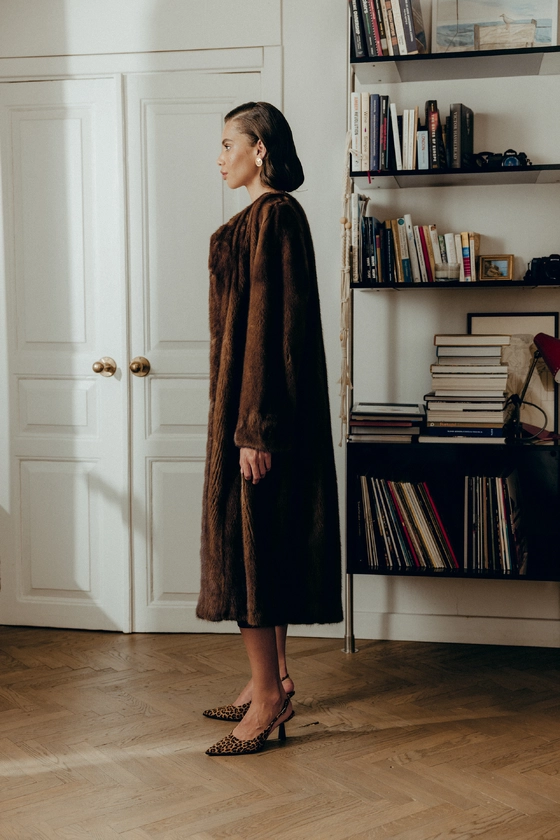 Вінтажна норкова шуба 