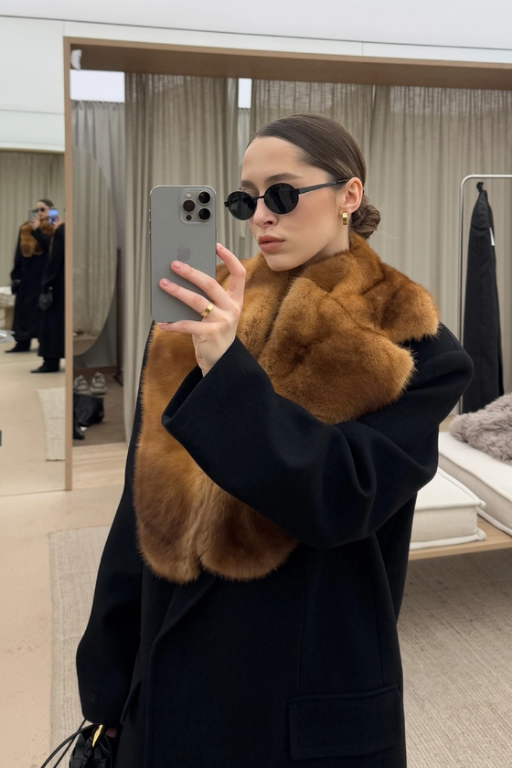 Комір Vintage Mink fur 