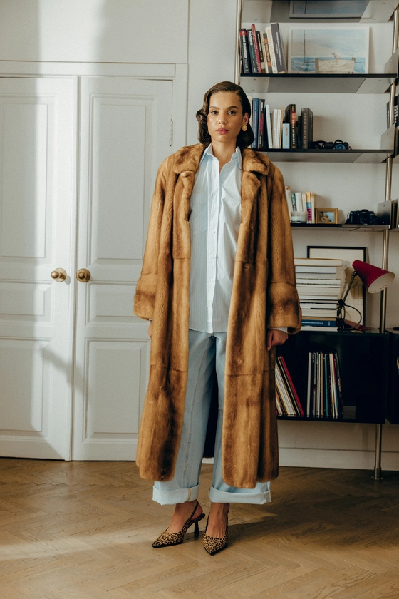 Вінтажна норкова шуба Nafa Mink 