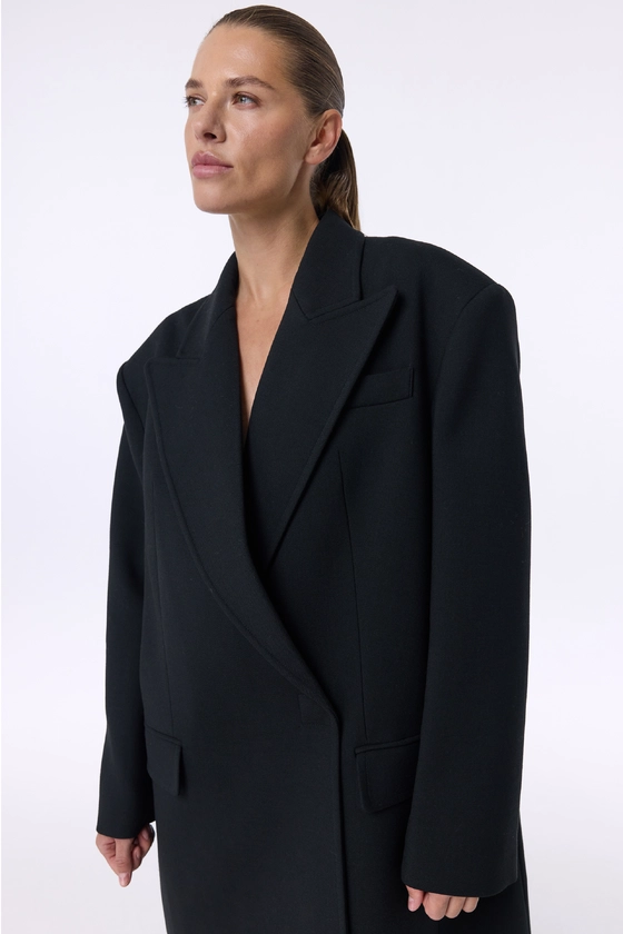 Пальто оверсайз прямого крою 