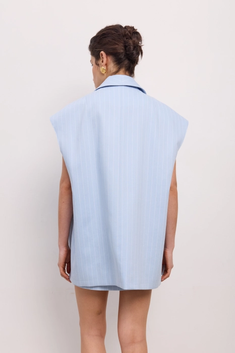 Linen oversized vest