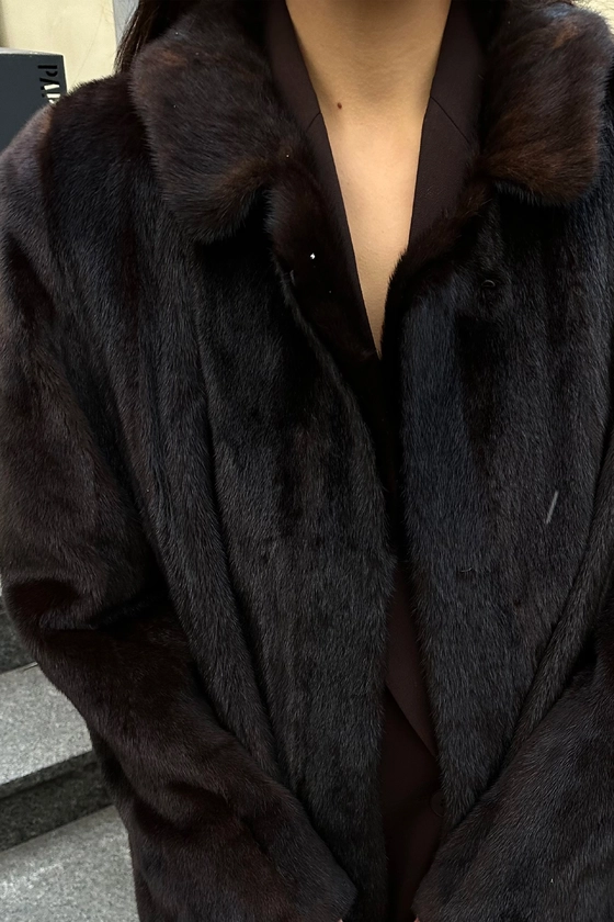 Вінтажна норкова шуба 