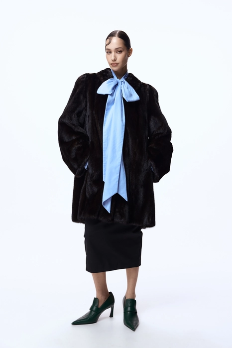 Вінтажна норкова шуба BlackGlama