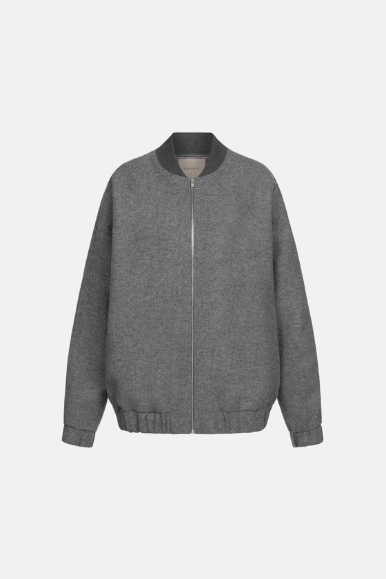 Бомбер з пальтової тканини 