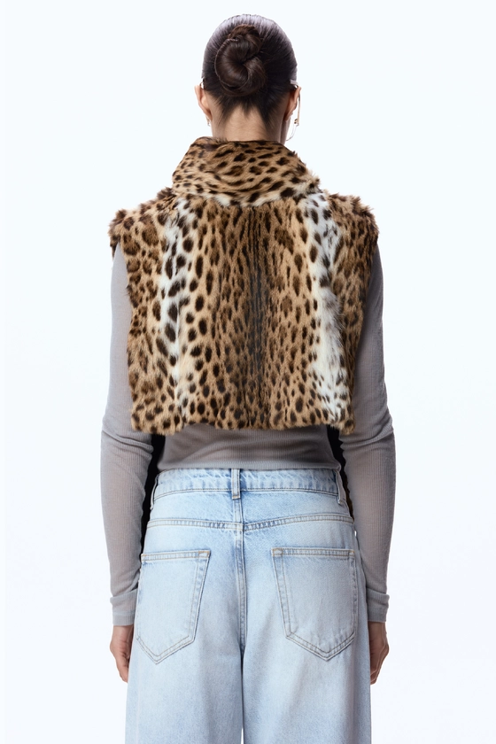 Вінтажна оцелотова манішка 